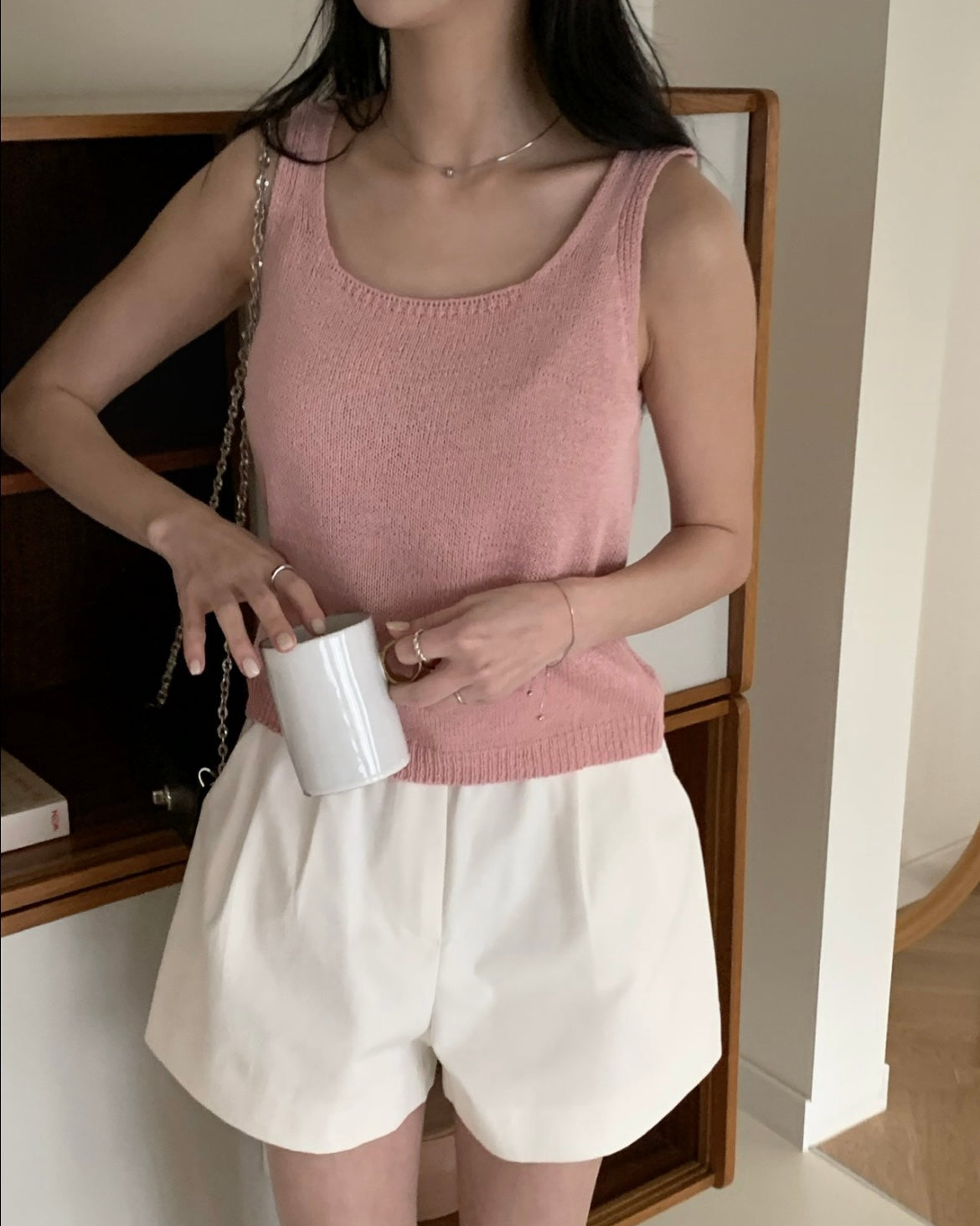Biela Cardigan Set