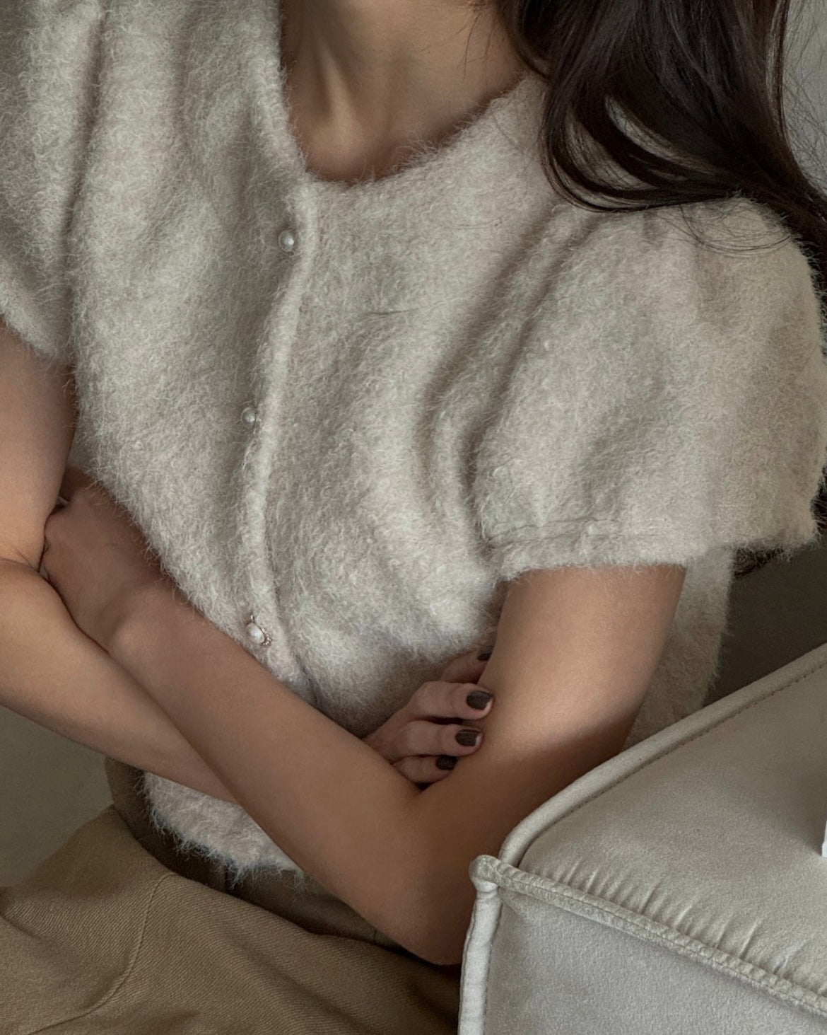 Snow Fur Blouse