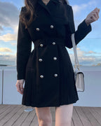 Pleats Jacket Dress