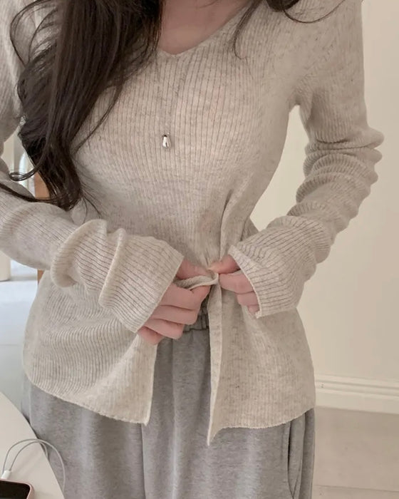 Bamboo Button Knit