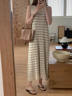 Striped Pleats Dress