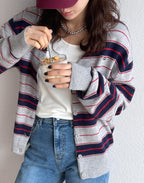 Jaime Striped Cardigan