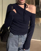 String Off-Shoulder Top