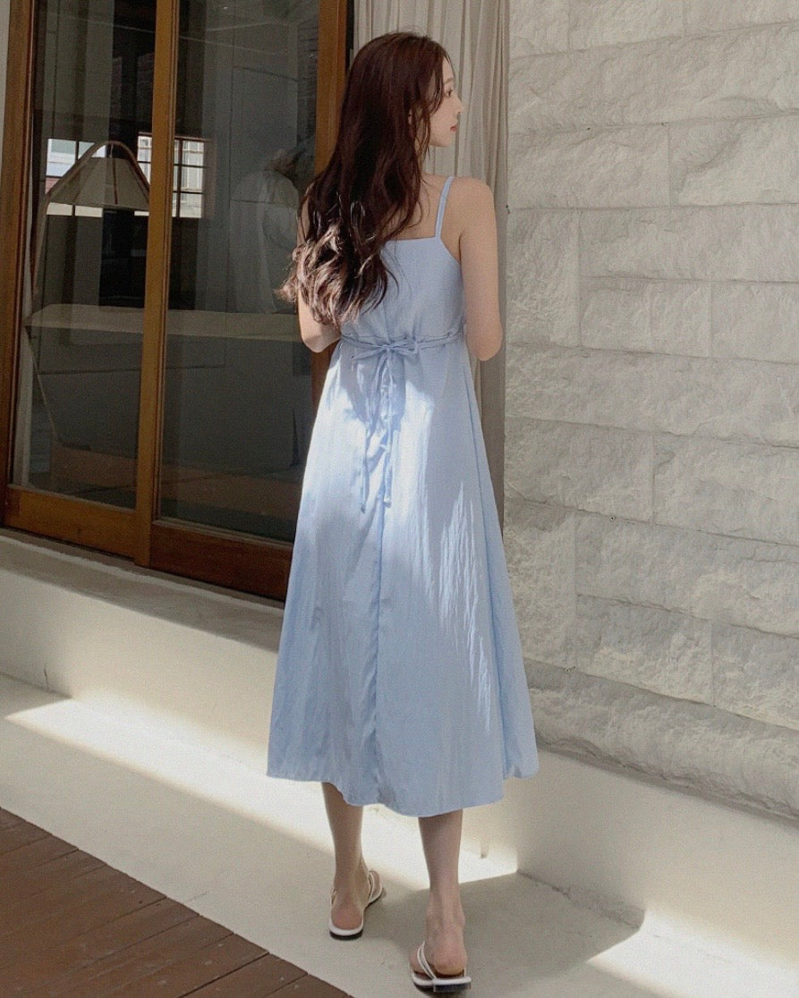 Pleats Sleeveless Dress