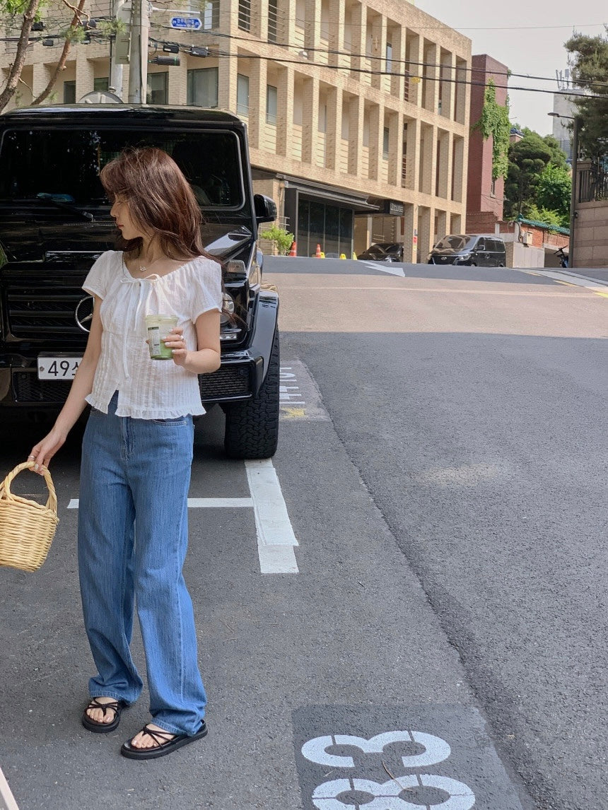 [ S,M ] Summer Straight Jeans