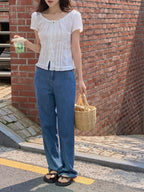 [ S,M ] Summer Straight Jeans