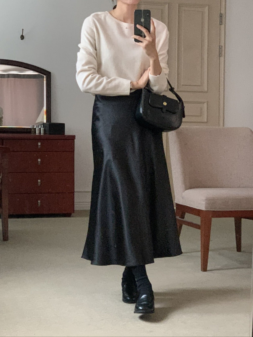 [S,M] Jian Satin Skirt