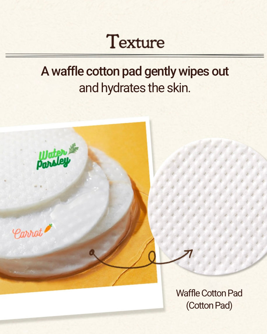 [ SKINFOOD ] Carrot Carotene Calming Water Pad Special Set (60P+10P+Carrot Mask Sheet 1P)