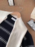 Pipi Striped Knit & Shawl Set