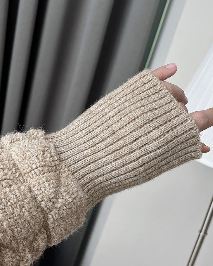 Link Knit Zip-Up