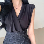 V Wrap Blouse