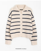 Striped Collor Cardigan