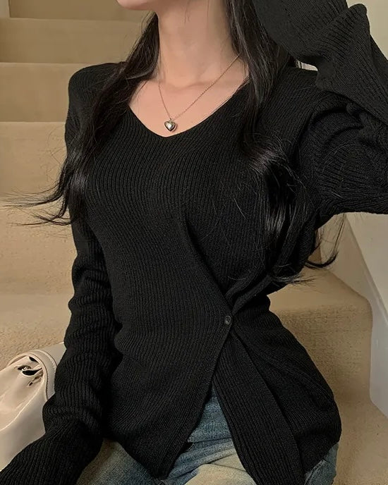 Bamboo Button Knit