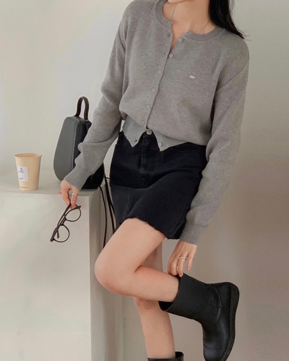 Daily Metal Charm Cardigan