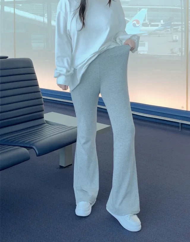 Modal Banding Flared Pants