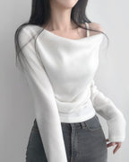 Stay-On Off-Shoulder Knit