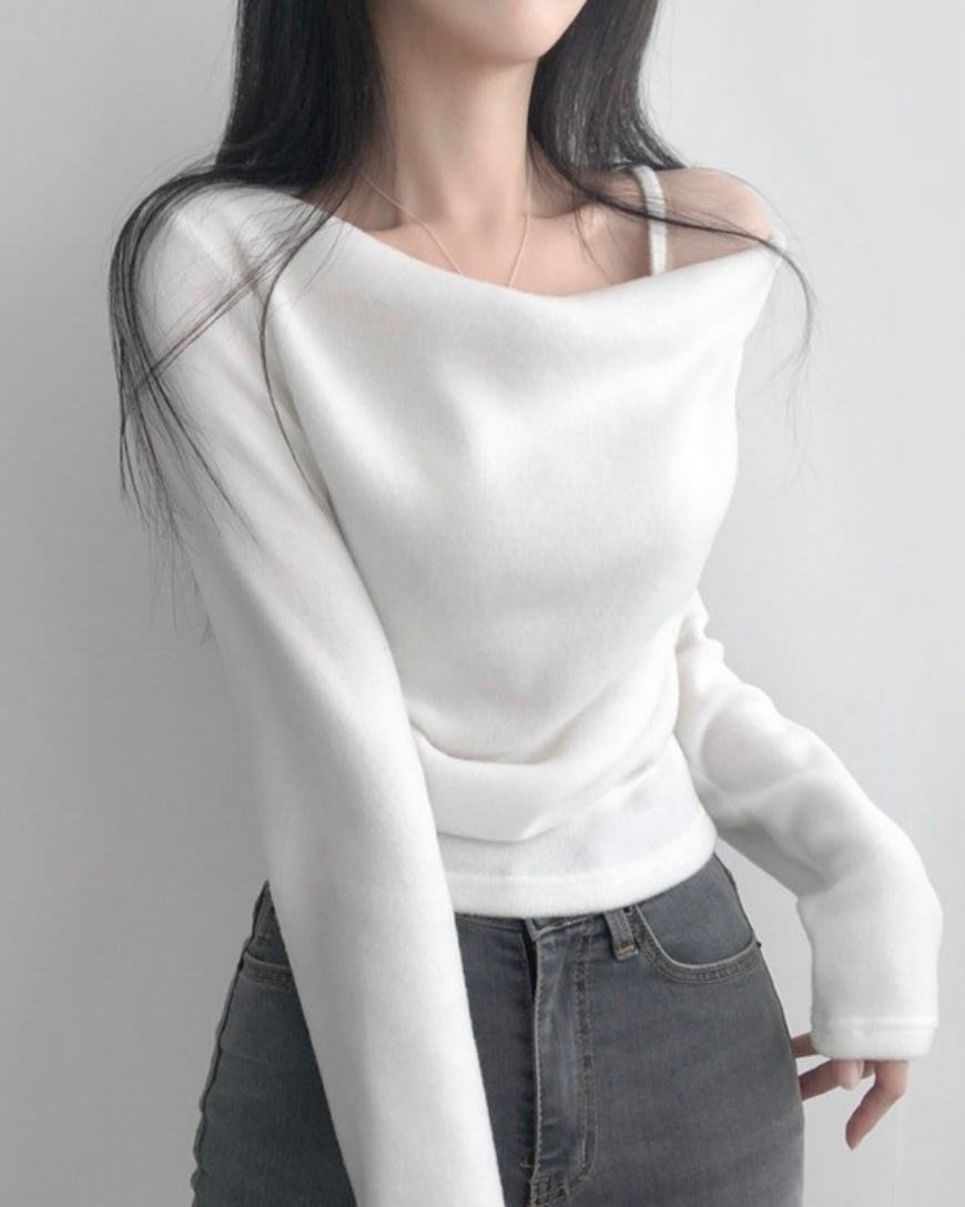 Stay-On Off-Shoulder Knit