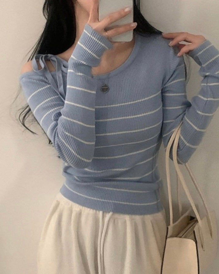 Striped Ribbon Knit