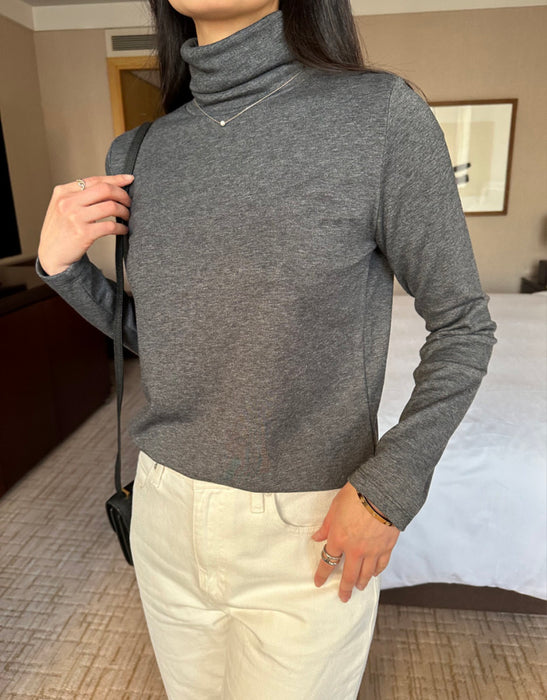 Mari Brushed Turtle-Neck