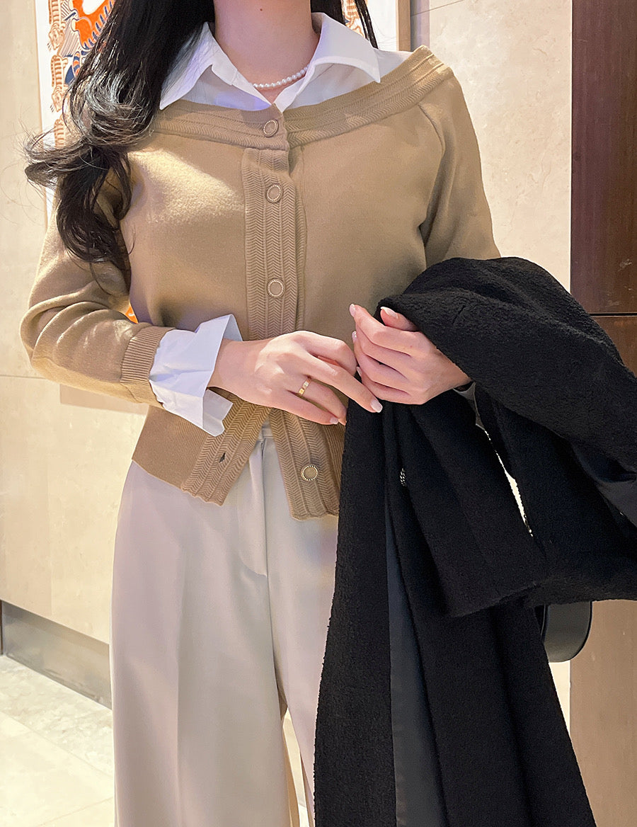 Layered Knit Blouse