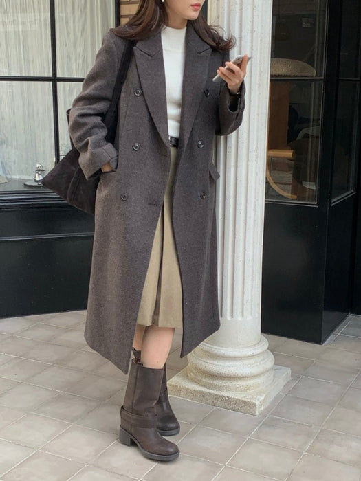 Premium Stanford Double 70% Wool Coat