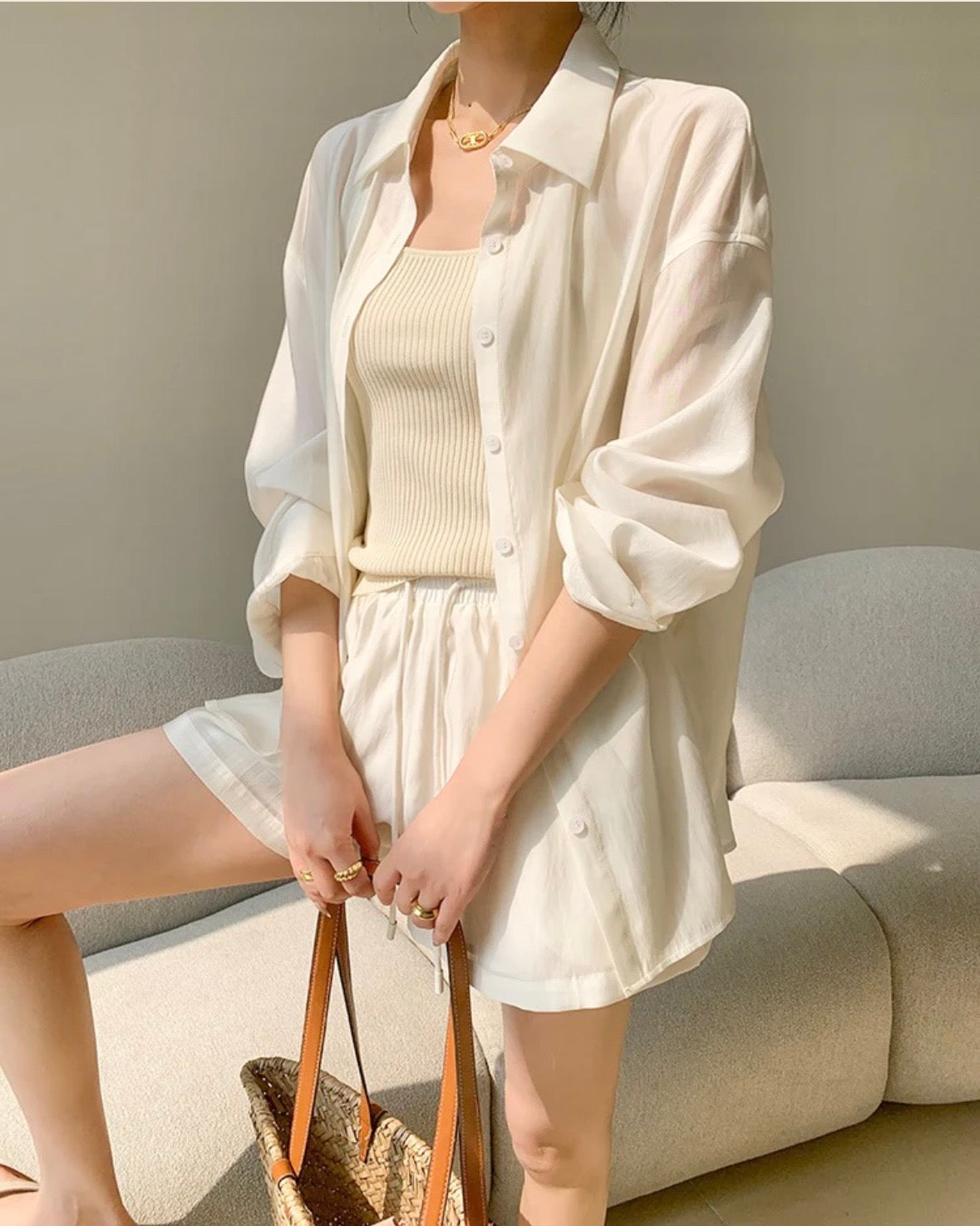 Glow Shirt Two-Piece Set