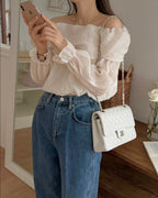Piano Off-Shoulder Blouse
