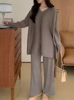 Latte Loose Two-Piece Set