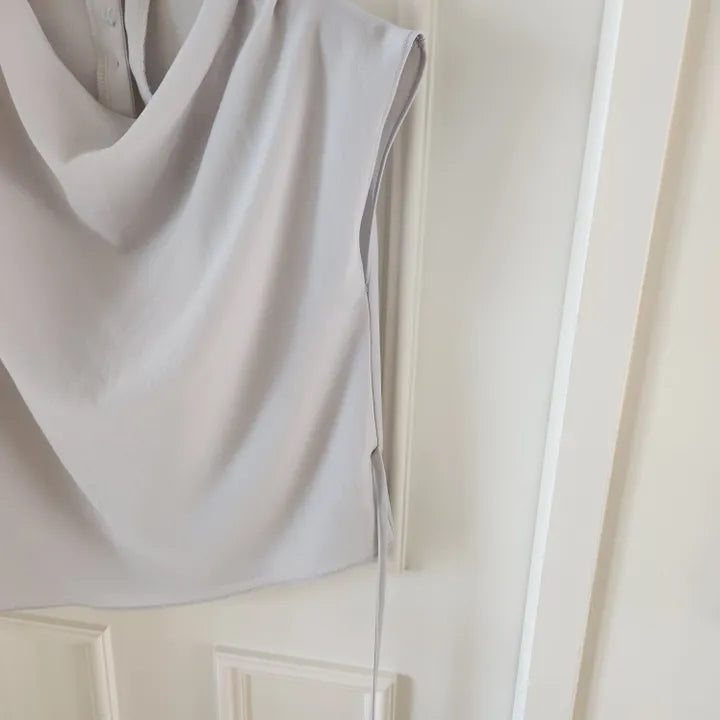 [ Sale Excluded ] Strap Drape Blouse