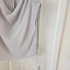 [ Sale Excluded ] Strap Drape Blouse