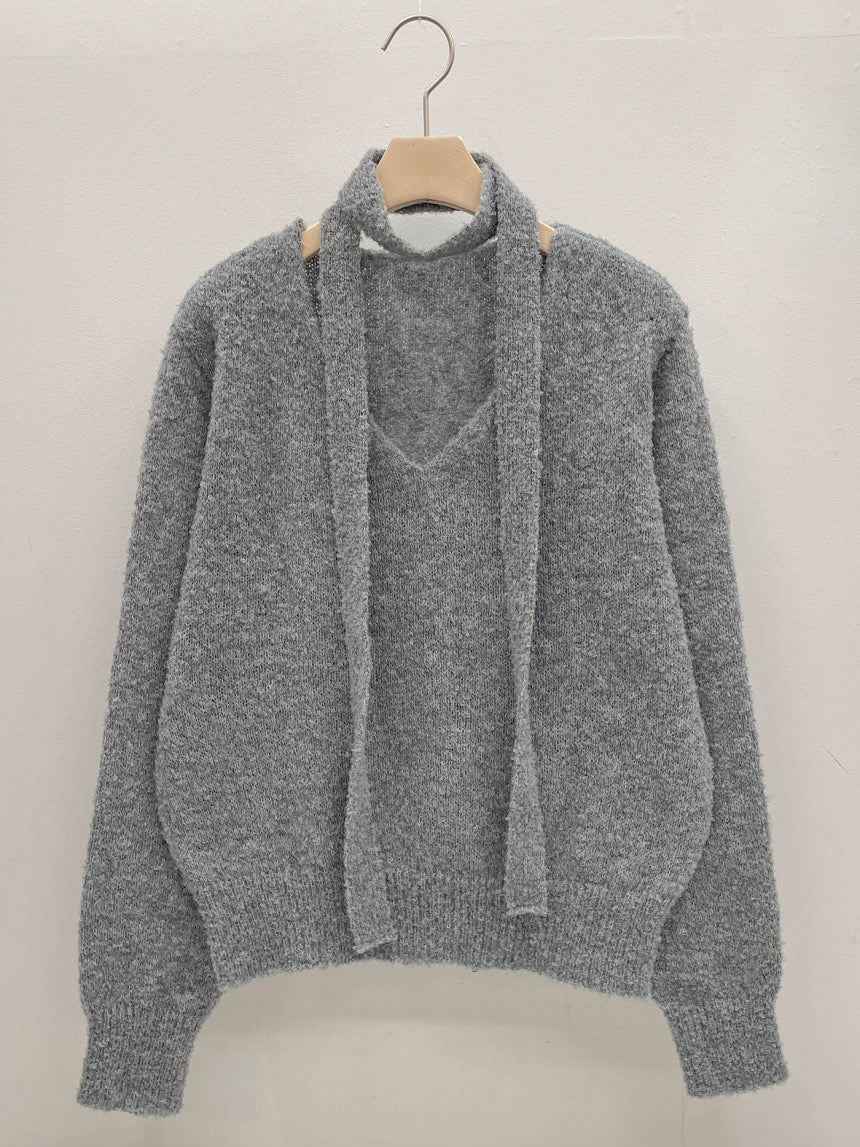 Boucle Tie Knit Set