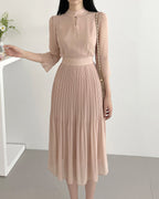 [ Pre-order ] Chiffon Pleats Dress
