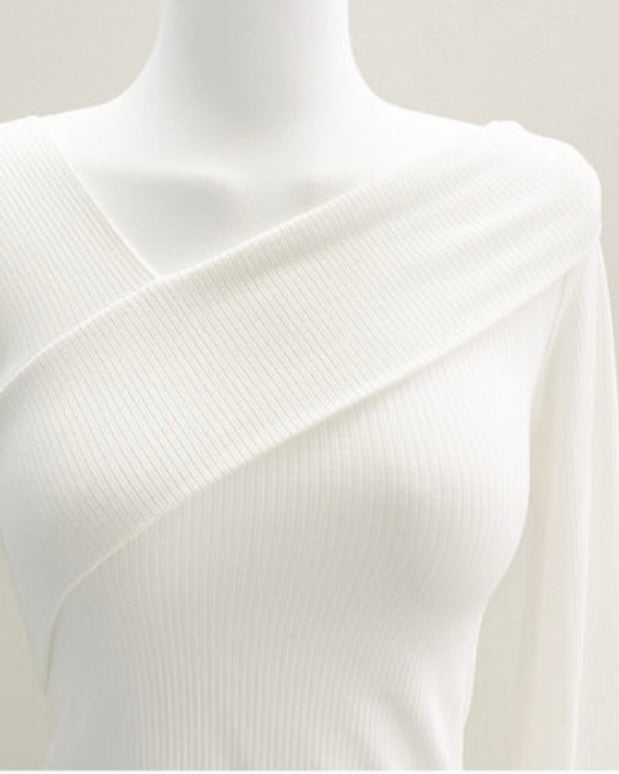 Isla Unbalanced Ribbed Knit