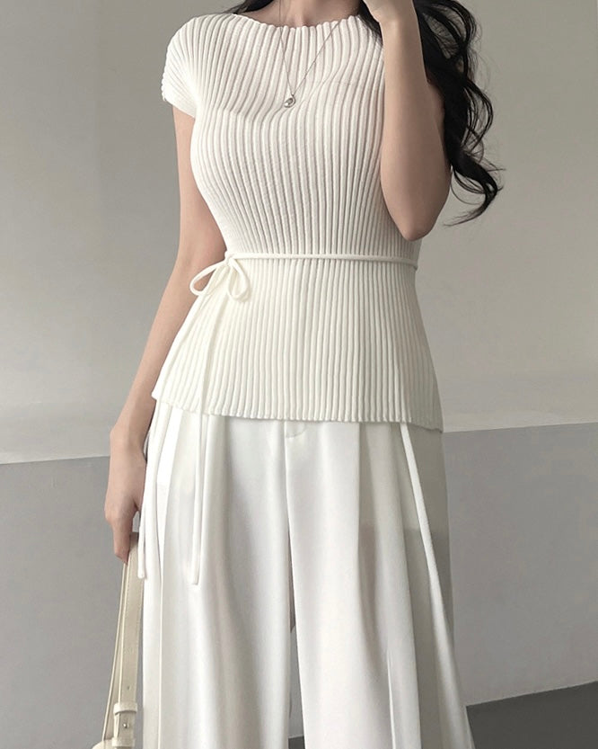 Cool Ribbed Strap Knit