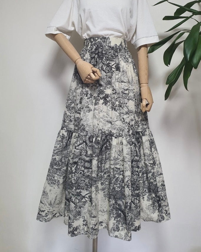 Sketch Long Skirt