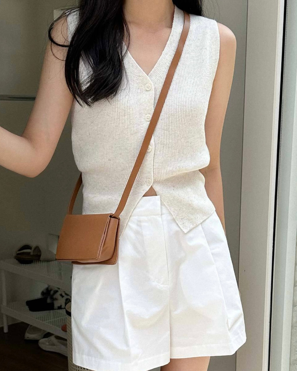 Linen Knitted Vest