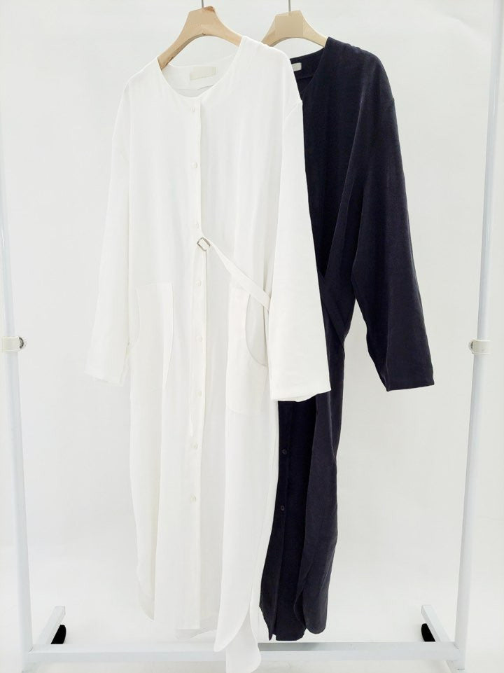 [ Pre-order ] Buckle Shirt Dress