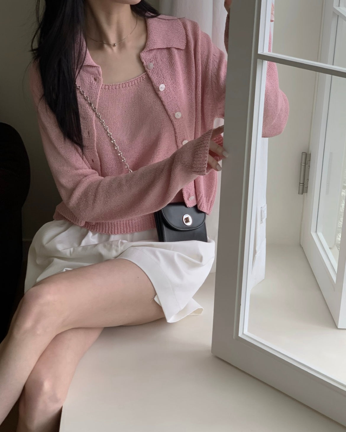 Biela Cardigan Set