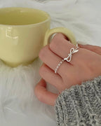 Ribbon Silver Ring