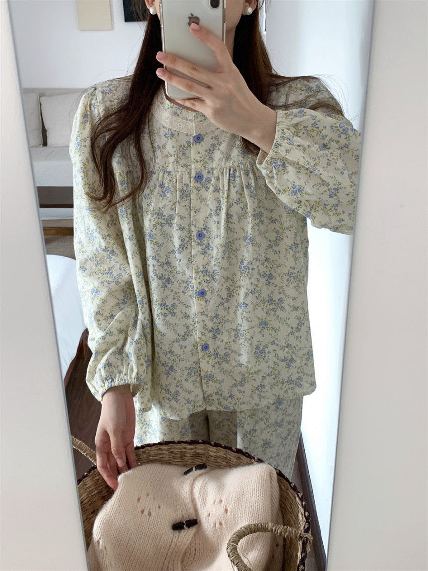 Lavender Cotton Pajamas & Hairband Set