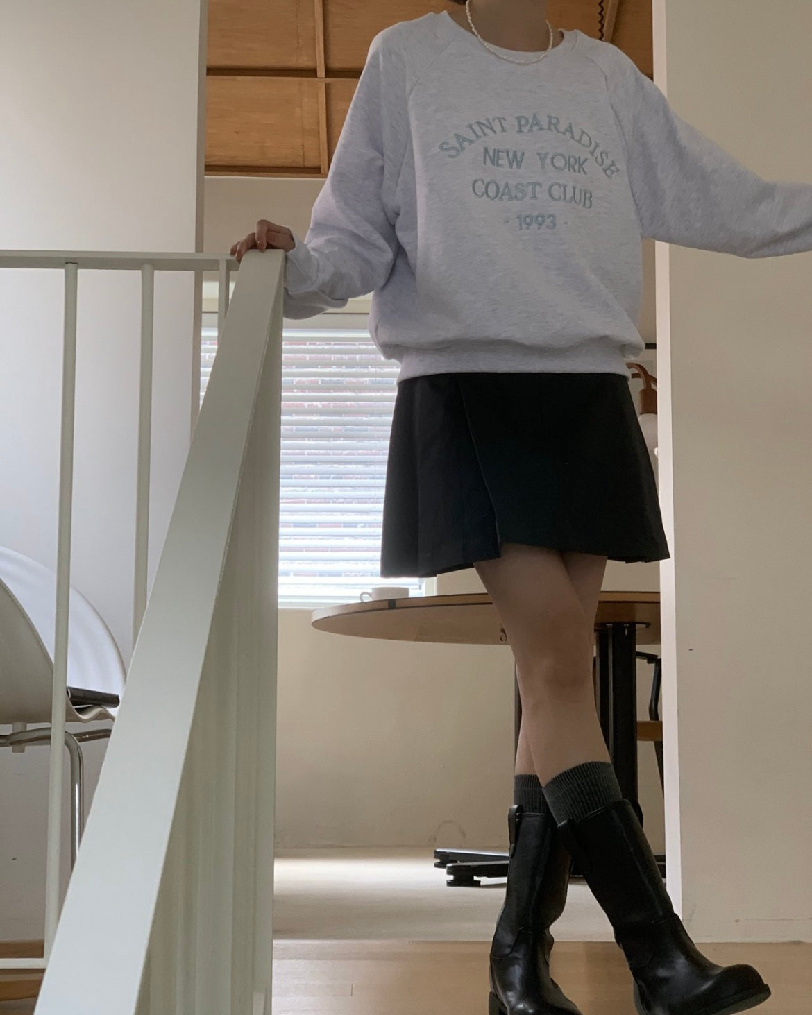 Saint Embroidery Sweatshirt