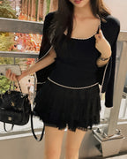 Wave Knit Cardigan Set