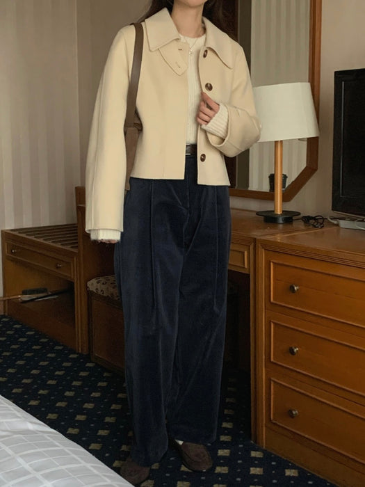 Butter 100% Wool Short Coat