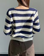 Boucle Striped Cardigan
