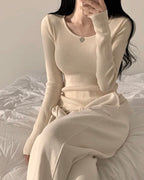 Alina Square-Neck Knit Top