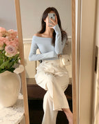 Isla Unbalanced Ribbed Knit