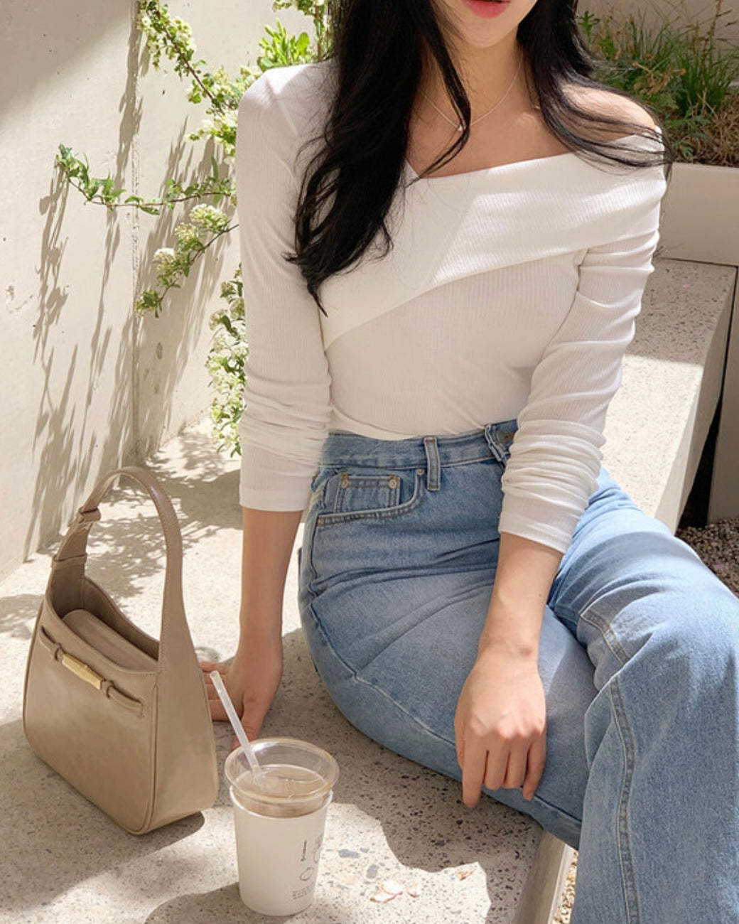 Isla Unbalanced Ribbed Knit