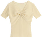 Twist Short Sleeves Knit