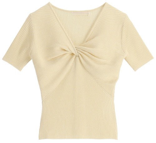 Twist Short Sleeves Knit