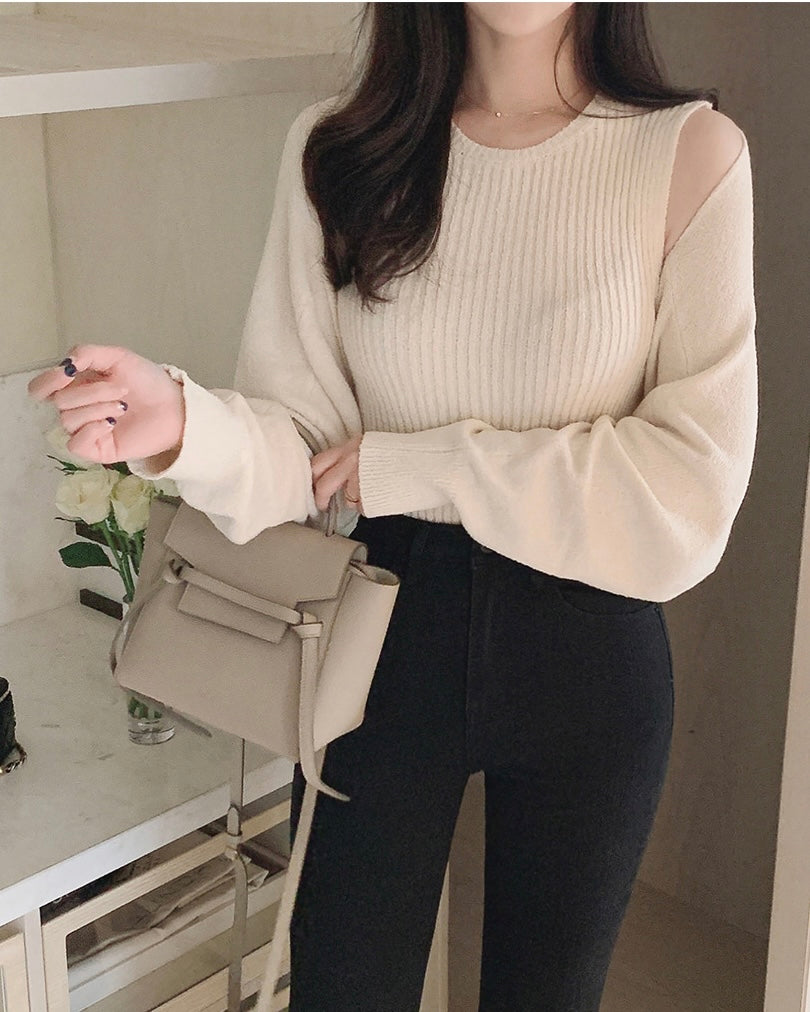 Becky Bolero Cardigan & Sleeveless Set